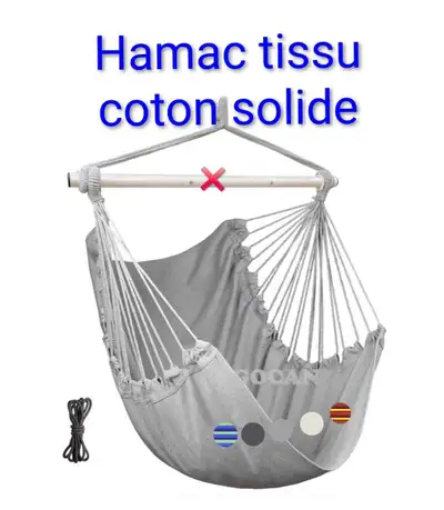 Neuf Hamac tissu coton solide , View more