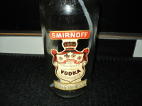 Large CLEAN Vintage SMIRNOFF 1818 Bottle (Empty) + Dispenser Top