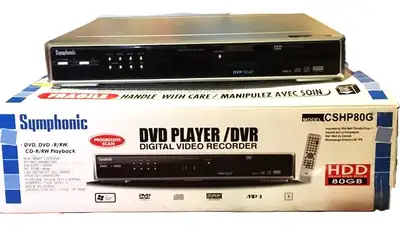 DVR 80 GB- Records TV shows also DVD Player Digital recording of TV shows. Can store and replay appr...