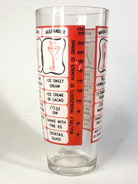 Vintage Glass Cocktail Shaker