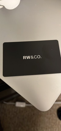 Rw&co gift card 