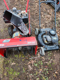 Lawnmower and snowblower for parts or repair
