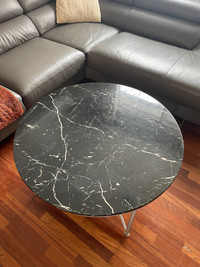 Faux-marble coffee table 