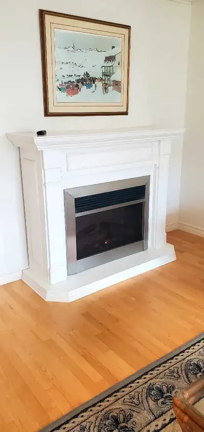 Electric fireplace, View more