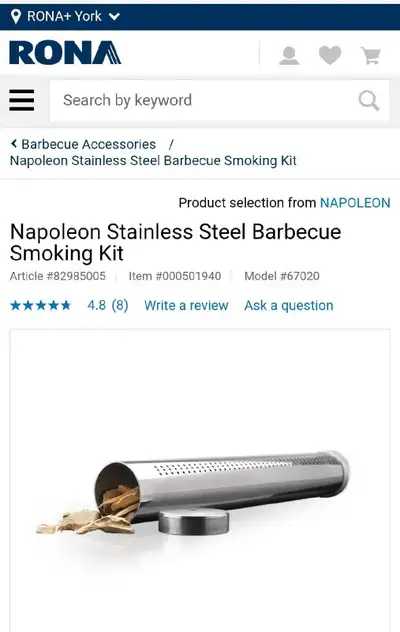 Napoleon stainless steel bbq smoking kit bnib, View more