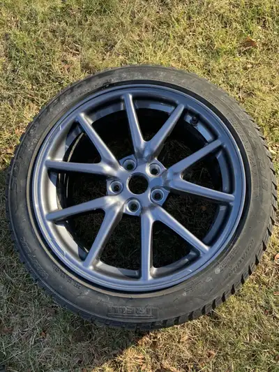 Selling 3 OEM 18" Tesla Model 3 Rims, 5x114.3 Bolt Pattern. Bought directly from Tesla, just like ne...