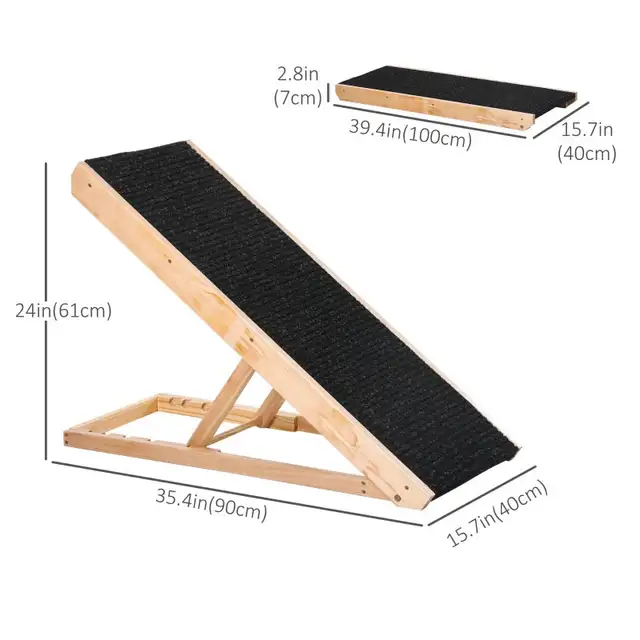PawHut Dog Ramp Foldable Pet Ramp for Bed Couch in Accessories in Markham / York Region - Image 3