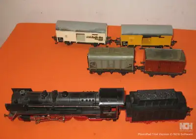 HO FLEISCHMANN Loco #D6 03-1361 /-4-6-2- Four Car Runs Great A1, View more