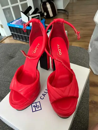Aldo Red Platform Heels, View more