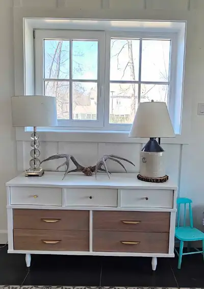 Mid Century White Dresser, View more
