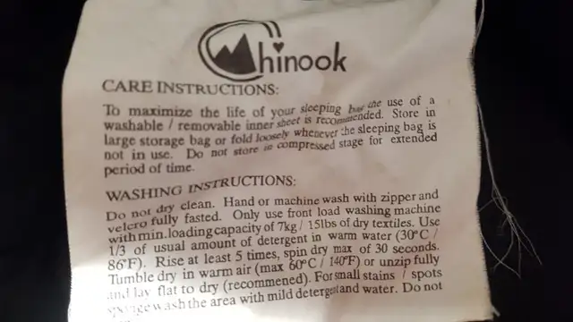 Chinook Sleeping bag in Fishing, Camping & Outdoors in Cambridge - Image 9