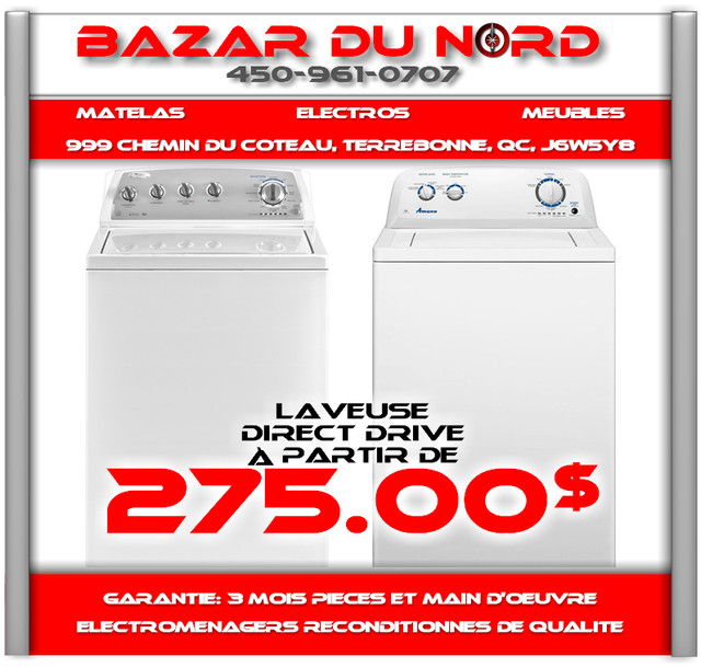 Secheuse a partir de $200/ Dryer Starting at 200$ dans Laveuses et sécheuses  à Laval/Rive Nord - Image 3