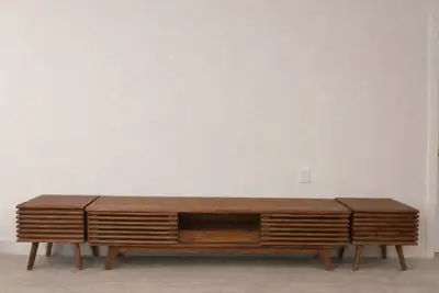 Modern Living Room Set – TV Stand + Accent Tables +coffee table, View more