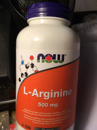 Now brand L-Arginine 500mg Capsules, 250 Count