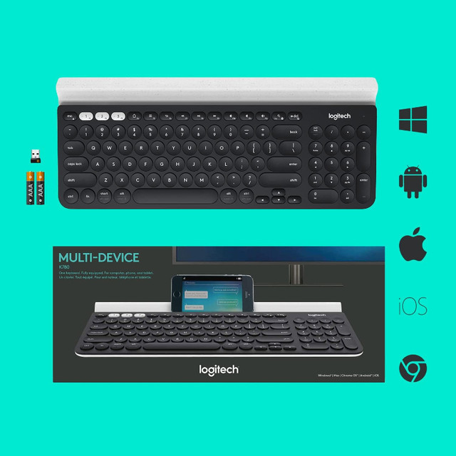 Logitech K780 Multi-Device Wireless Keyboard (New) in Mice, Keyboards & Webcams in Windsor Region - Image 4