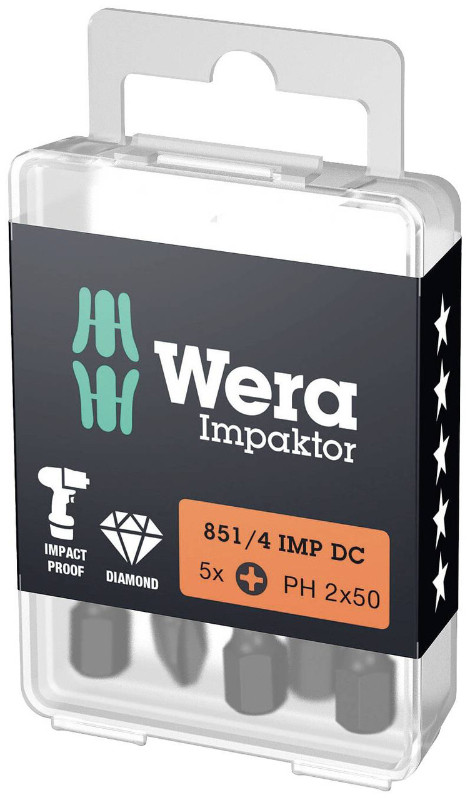 Wera PH 3 x 50mm Impaktor Diamond Coated Bits Pack of 5 - NEW in Other in Markham / York Region - Image 3