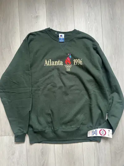 Vintage 1996 Atlanta Olympics Sweatshirt Green Embroidered, View more