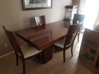 Dining room table and chairs