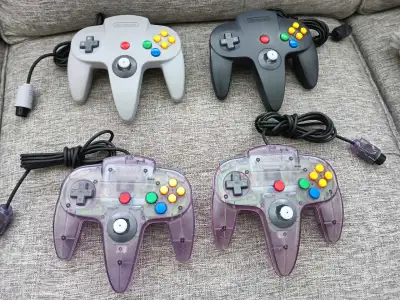 Official Nintendo 64 Controller OEM Gray Atomic Purple , View more