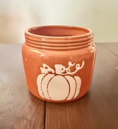Fall Pumpkin Jar Vase Halloween Decor Orange Home Decor , View more