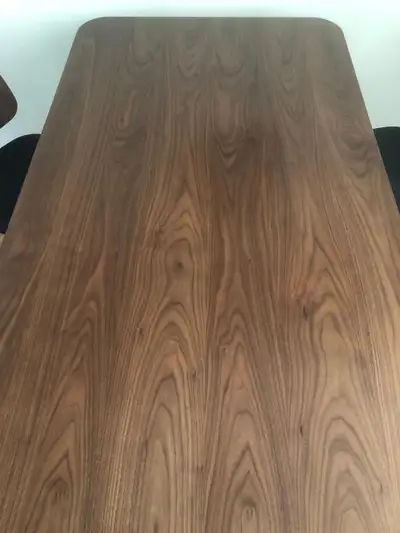 Dining Set with Walnut Veneer Table and Chairs (serious buyers o, View more