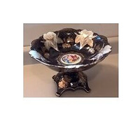 Porcelain Victorian 1794 Thun Cobalt Blue 24CT Gold Fruit Bowl