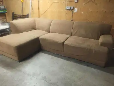 really nice modern sectional sofa in very good condition, View more