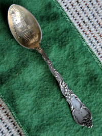 Rare 1895 Sterling Silver Souvenir Spoon from the "SOO"