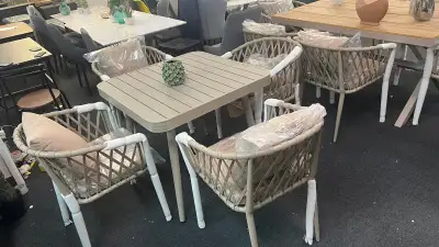 5pc aluminum patio dining set, View more