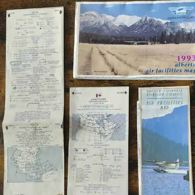 Vintage Map Lot,Aviation, Road, & Regional Maps (1990s & older), View more