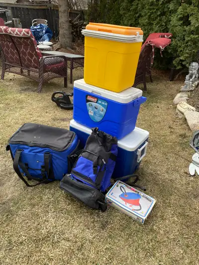 All coolers in good condition brand are Coleman, Afair and two soft coolers. Each cooler $15 or ever...