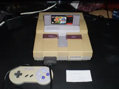 Super Nintendo (SNES) System with 1 AC Adapter + 1 Controller + Video Cable NO games included $150 S...