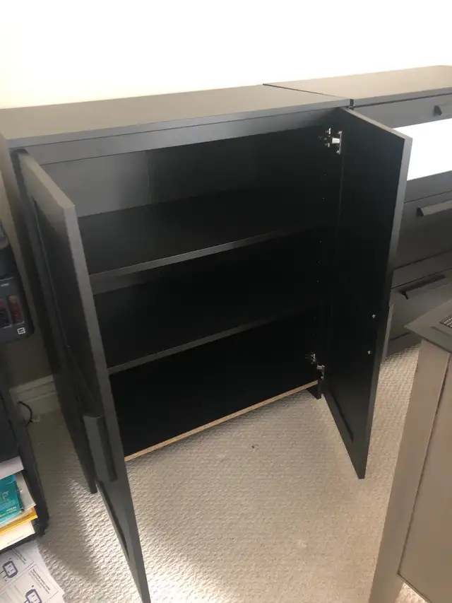 2 black cabinets in Bookcases & Shelving Units in Edmonton - Image 4
