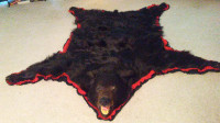 Real Black Bear Rug.