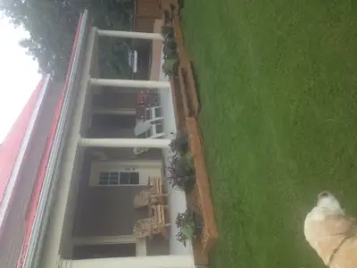 Modern furnished apartment, 4 piece bathroom, kitchen with appliances, full size fridge. Available f...