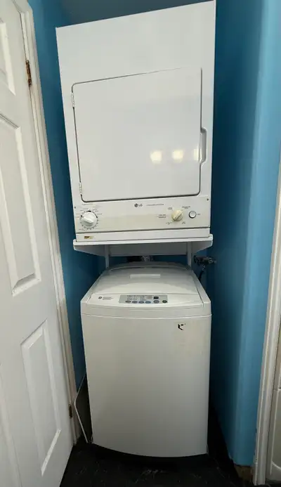 LG Stacked washer and dryer. , View more