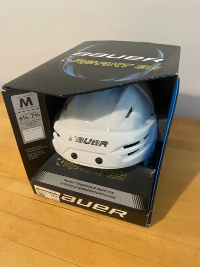 Bauer RE-AKT 95 Hockey Helmet - White Medium (NEW), View more