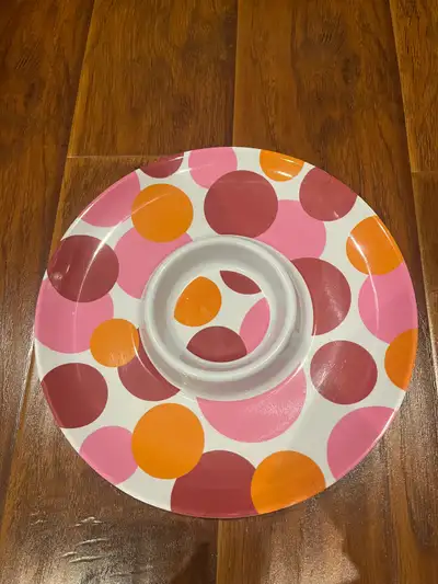 EUC Round Tray with Dip Dish, View more