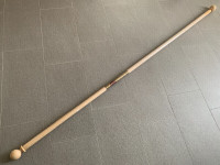 Wooden drapery rod