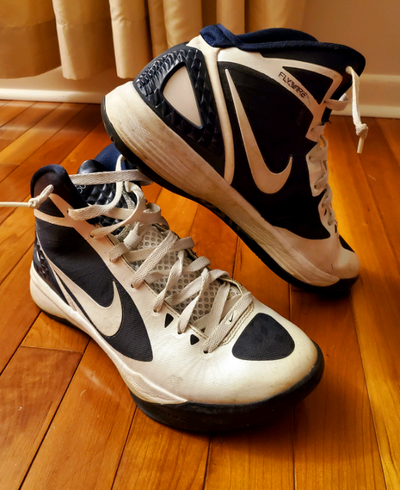 Nike Hyperdunk Basketball Shoes White Navy Blue US  SIZE 8.5 MEN, View more
