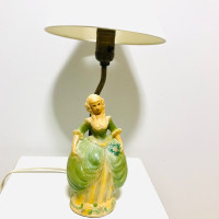 Petite lampe de table antique vintage céramique 