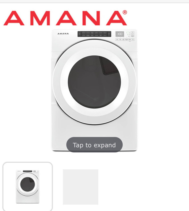 Amana drying Machine 2022 : works like new in Washers & Dryers in Oshawa / Durham Region