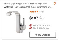 Pfister “Skye”Bathroom Faucet in Chrome (2 available)