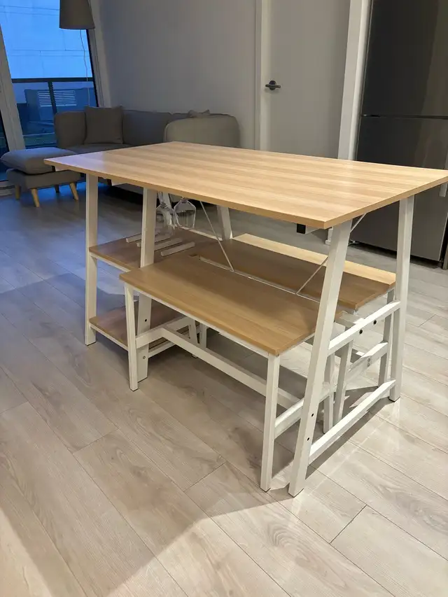 Brand new - table and 2 benches, bathroom sink, vanity62863730659331124