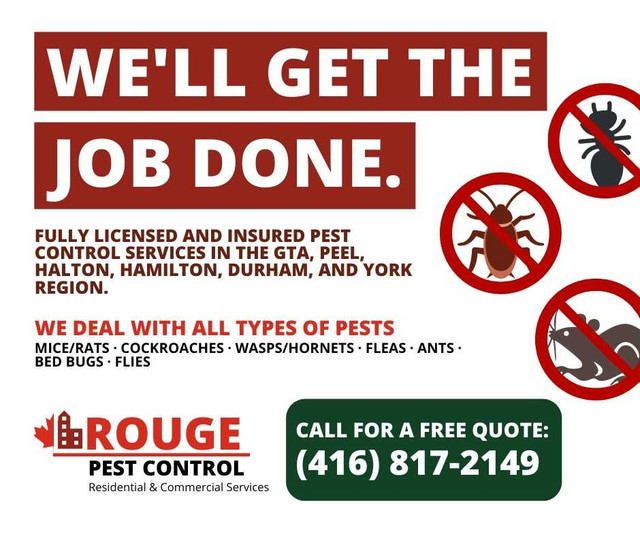 PEST CONTROL SERVICES  in Other in Oshawa / Durham Region