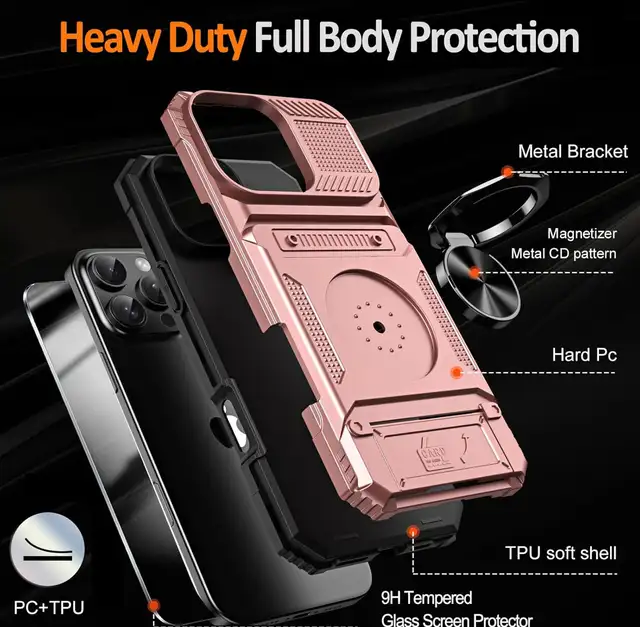 Phone case for iPhone 14 Pro - New - Rose Gold in Cell Phone Accessories in Kitchener / Waterloo - Image 5