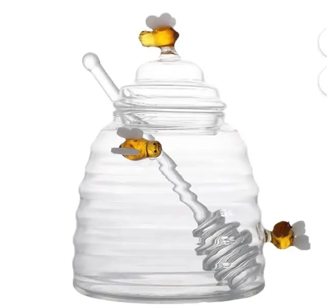 Glass Honey Pot with Dipper555210964385157124