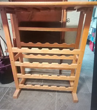Solid Maple Wood Wine Rack