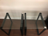 Glass End Tables (set of 2)