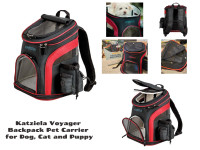 Katziela Voyager Backpack Pet Carrier for Dog, Cat and Puppy